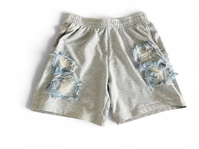Grey & Denim Shorts