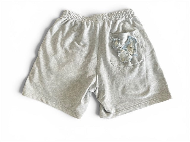 Grey & Denim Shorts